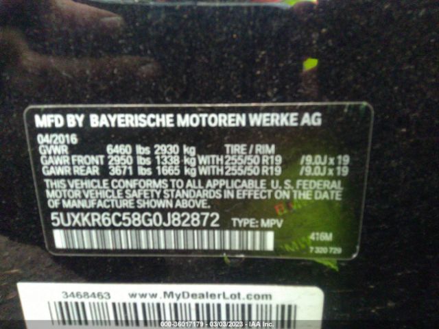 5UXKR6C58G0J82872 BMW X5 Xdrive50i