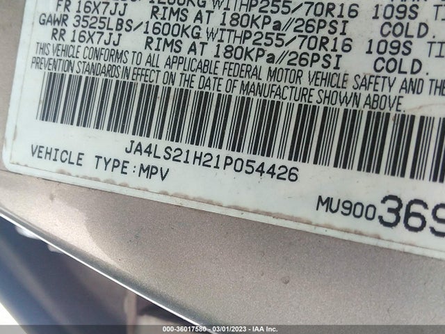 JA4LS21H21P054426 Mitsubishi Montero Sport Es/ls