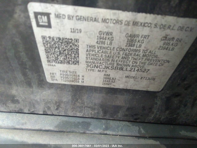 Chevrolet TRAX LS 2020 3GNCJKSB8LL214527 Image 10