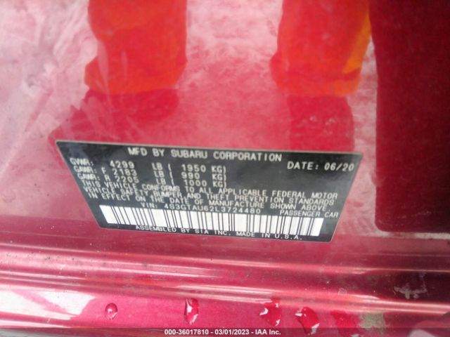 4S3GTAU62L3724480 Subaru Impreza Limited