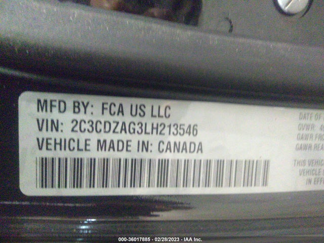 Dodge Challenger Sxt 2020 2C3CDZAG3LH213546 Image 9