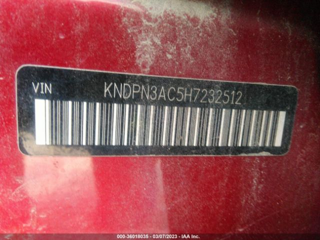 KNDPN3AC5H7232512 KIA Sportage Ex