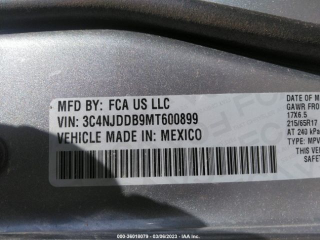 3C4NJDDB9MT600899 Jeep Compass Trailhawk