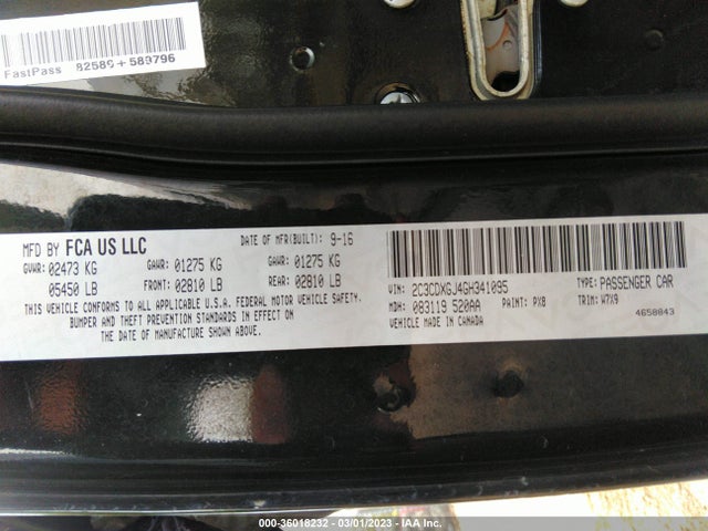 Dodge Charger R/t Scat Pack 2016 2C3CDXGJ4GH341095 Image 9