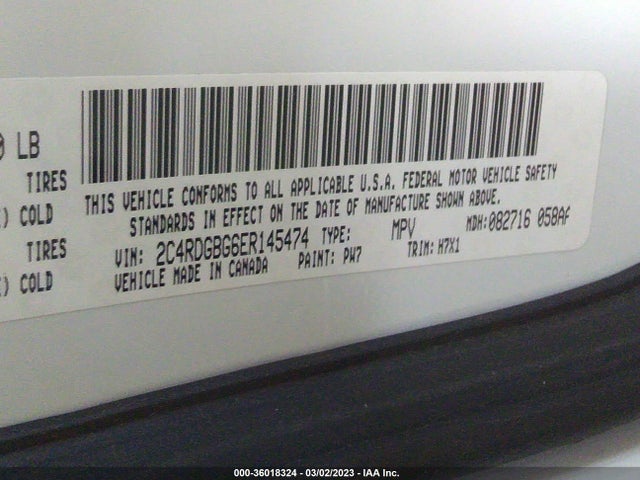 Dodge Grand Caravan American Value Pkg 2014 2C4RDGBG6ER145474 Image 10