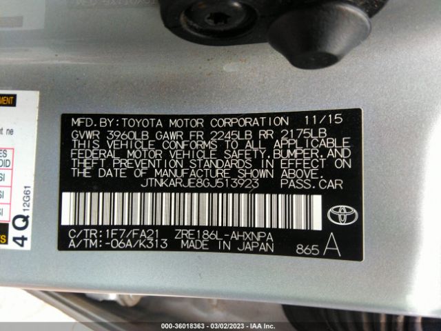 JTNKARJE8GJ513923 Scion IM