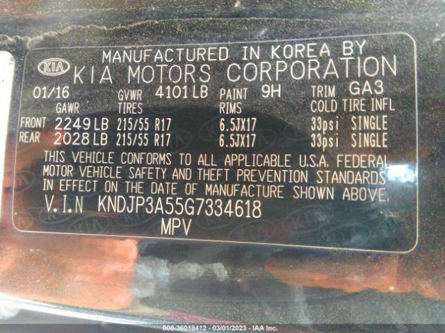 KNDJP3A55G7334618 KIA SOUL +
