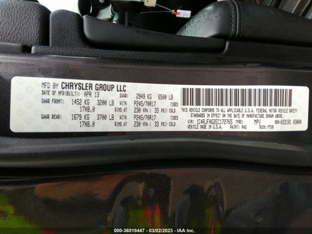 1C4RJFAG2EC172765 Jeep Grand Cherokee Laredo