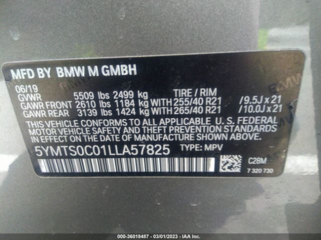5YMTS0C01LLA57825 BMW X3 M Competition