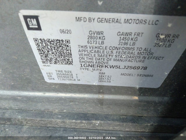 Chevrolet Traverse Ls 2020 1GNERFKW5LJ256978 Image 9