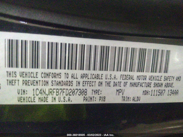 Jeep Patriot High Altitude Edition 2015 1C4NJRFB7FD207308 Image 10