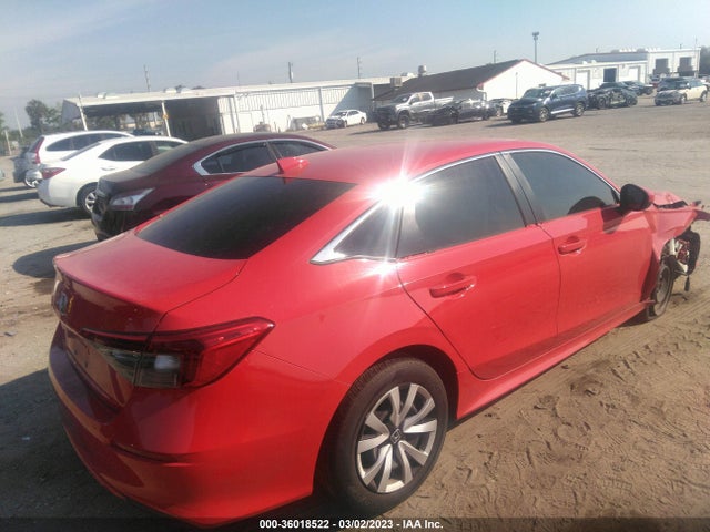 2022 HONDA CIVIC SEDAN LX VIN: 2HGFE2F21NH548481