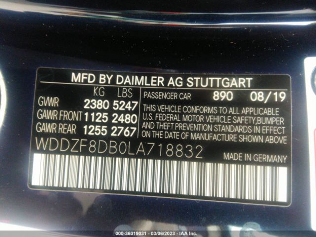WDDZF8DB0LA718832 Mercedes-Benz E-class E 350