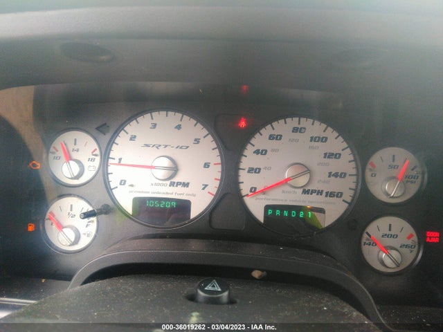 Dodge RAM SRT-10 2005 3D3HA18H65G733633 Image 8
