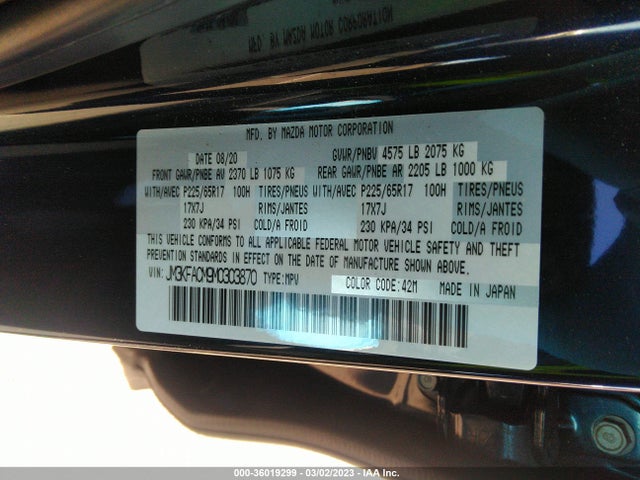 Mazda Cx-5 Touring 2021 JM3KFACM9M0303870 Image 10