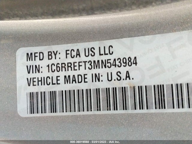 1C6RREFT3MN543984 RAM 1500 Lone Star