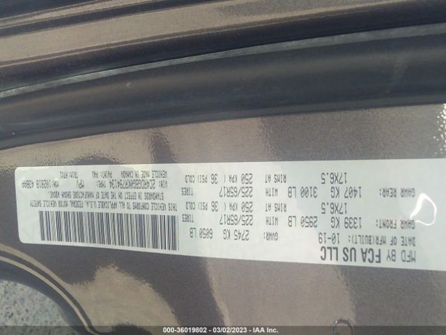 2C4RDGBG0KR794134 Dodge Grand Caravan Se