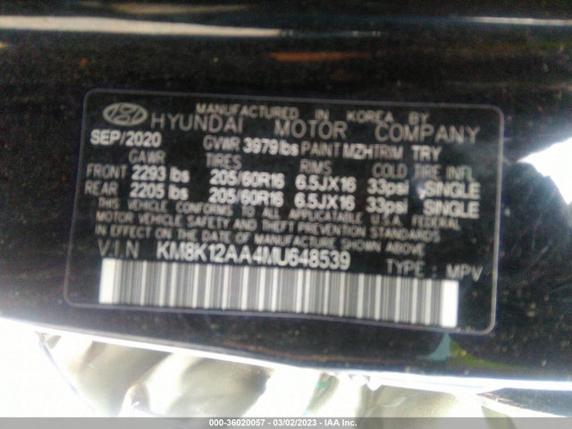 Hyundai Kona Se 2021 KM8K12AA4MU648539 Image 11
