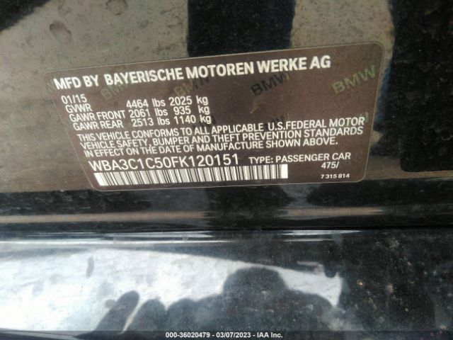 WBA3C1C50FK120151 BMW 3 Series 328i