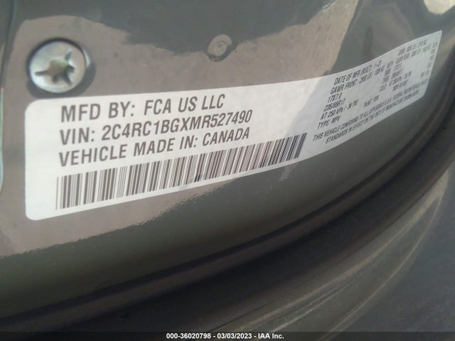 Chrysler Pacifica Touring L 2021 2C4RC1BGXMR527490 Image 9