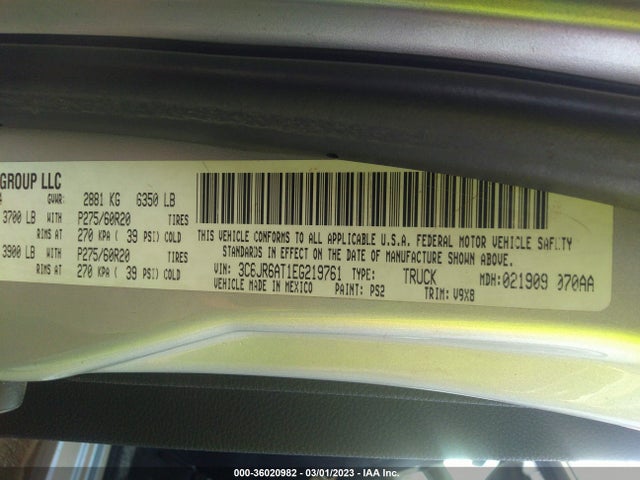 RAM 1500 Express 2014 3C6JR6AT1EG219761 Image 11