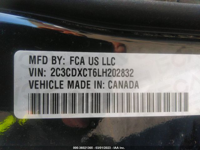 2C3CDXCT6LH202832 Dodge CHARGER R/T