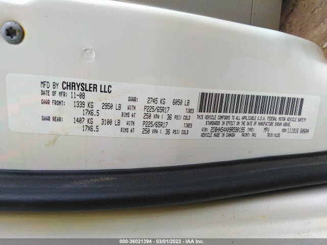 Dodge Grand Caravan Sxt 2009 2D8HN54X09R590195 Image 10