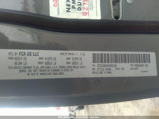 Dodge Charger Sxt 2019 2C3CDXBG4KH692108 Image 9