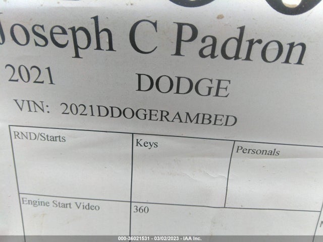Dodge RAM 2500 2021 2021DDOGERAMBED Image 9