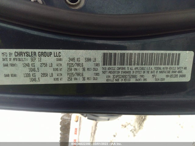 Dodge Journey American Value Pkg 2013 3C4PDCAB9DT529881 Image 10