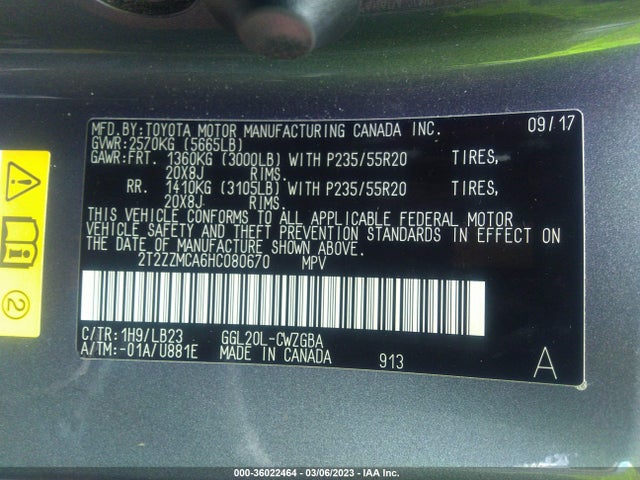 Lexus Rx Rx 350 2017 2T2ZZMCA6HC080670 Image 10