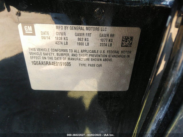 Cadillac Ats Standard Rwd 2014 1G6AA5RA4E0191605 Image 9