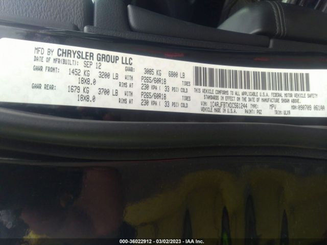 1C4RJFBTXDC561244 Jeep Grand Cherokee Limited