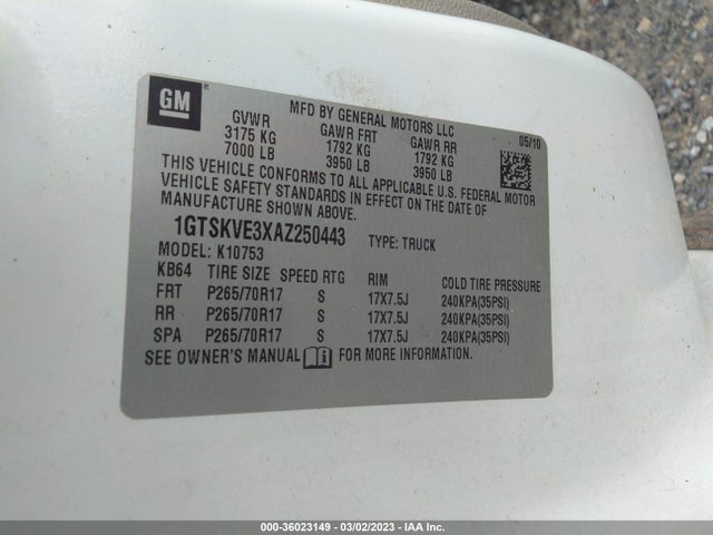 GMC Sierra 1500 Sle 2010 1GTSKVE3XAZ250443 Image 10