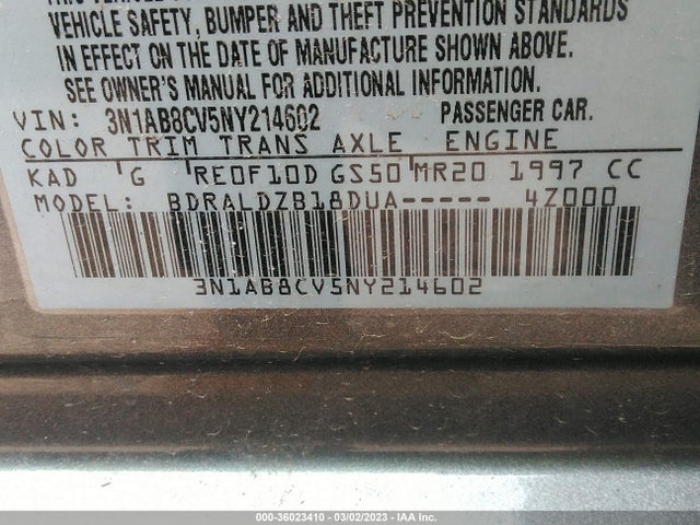 2022 Nissan Sentra, VIN: 3N1AB8CV5NY214602