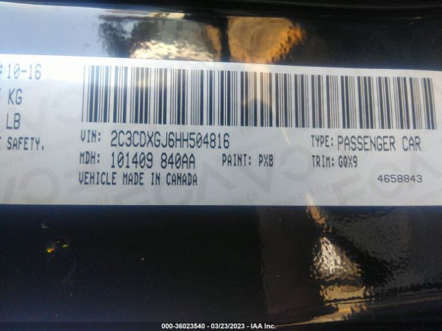2C3CDXGJ6HH504816 Dodge Charger R/t Scat Pack