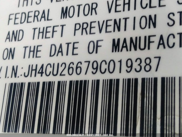 Acura TSX 2009 JH4CU26679C019387 Image 11