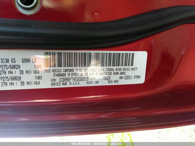 2014 RAM 1500 EXPRESS VIN: 1C6RR6FT4ES226319