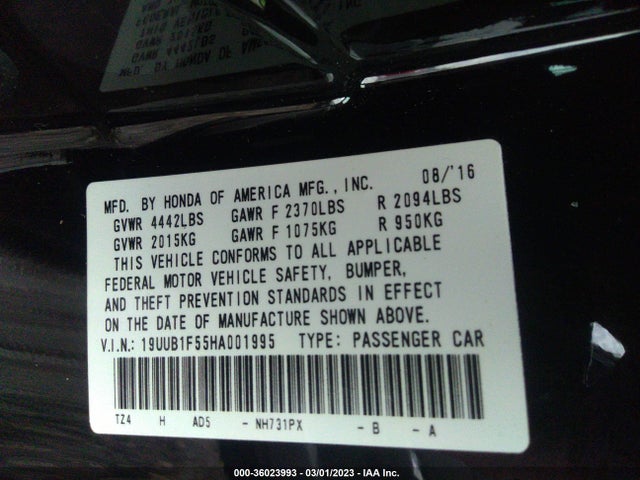 Acura Tlx W/technology Pkg 2017 19UUB1F55HA001995 Image 9