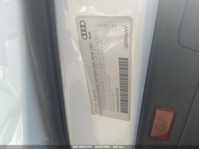 WAUGMAF45LN003726 Audi A4 PREMIUM