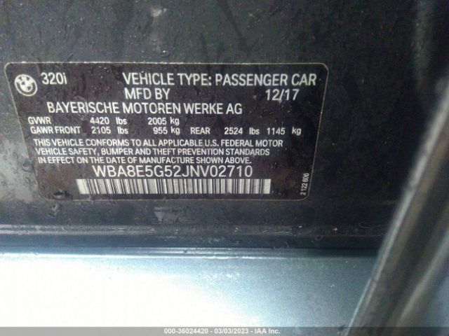 WBA8E5G52JNV02710 BMW 3 Series 320i Xdrive