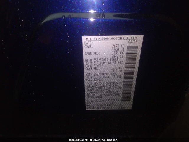 2023 Nissan Pathfinder, VIN: 5N1DR3CD2PC201216