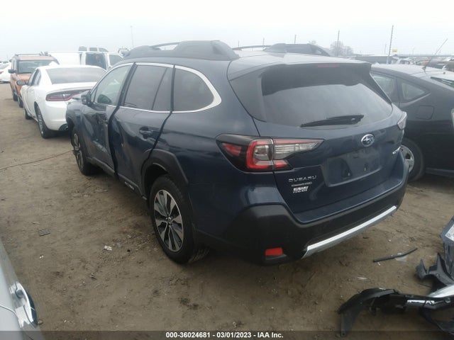 2023 SUBARU OUTBACK LIMITED VIN: 4S4BTANC6P3135335