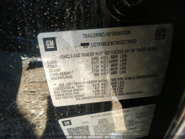 1GTR8CEK7MZ277693 GMC Sierra 1500 Elevation