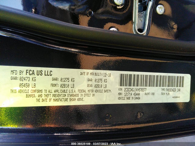 Dodge Charger Scat Pack 2019 2C3CDXGJ1KH576577 Image 9
