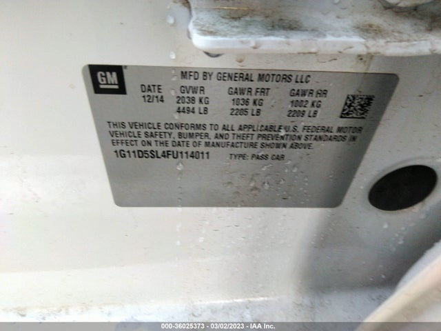 Chevrolet MALIBU LT 2015 1G11D5SL4FU114011 Image 10