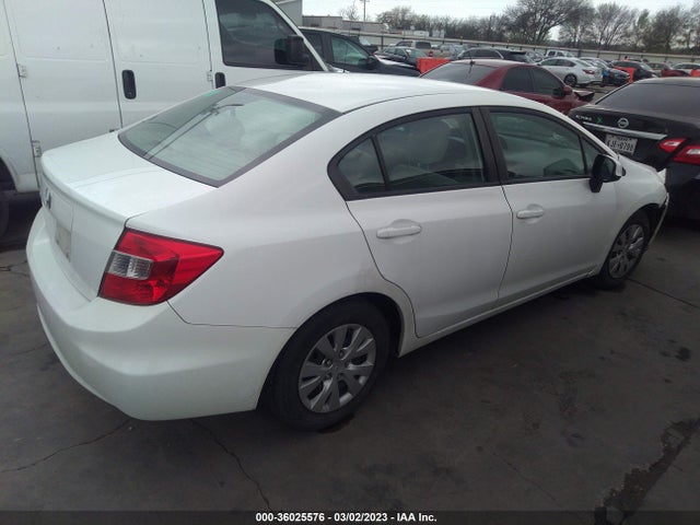 2012 HONDA CIVIC SDN LX VIN: 19XFB2F53CE359857