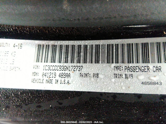 Chrysler 200 C 2016 1C3CCCCB3GN172737 Image 9