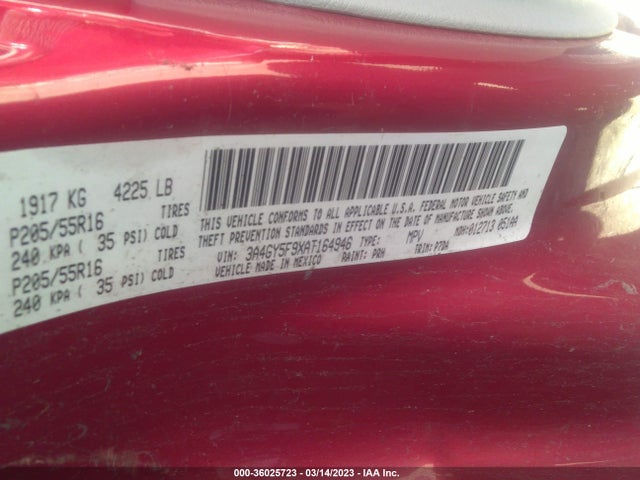 3A4GY5F9XAT164946 Chrysler PT CRUISER CLASSIC