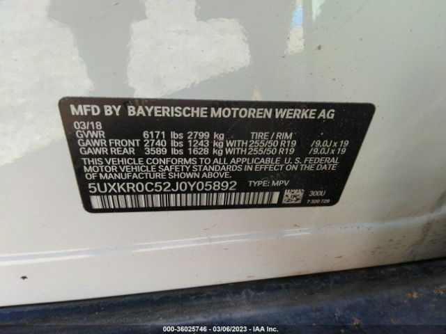 5UXKR0C52J0Y05892 BMW X5 Xdrive35i